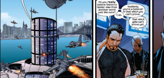 Illustration for article titled Spider-Men #4 tells an alternate-reality story that worksÂ